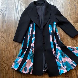 Dan liu size xs black printed jacket